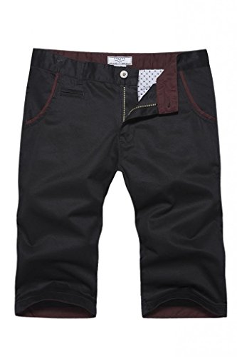Men's Cotton Slim-Fit Flat-Front Short