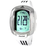 Adidas ,ADP1780,  Unisex , White Black Adidas Srtipes, Digital Rubber Strap Watch