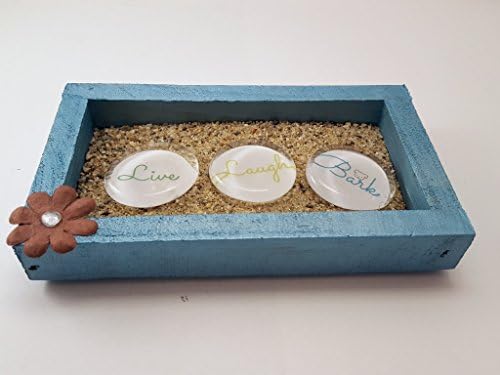 Mini Zen Garden Featuring the Words Live Laugh Bark 5 in. x 3 in.