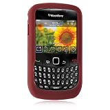 Premium Burgundy Dark Red Silicon Skin for the Blackberry 8520 Curve/Gemini