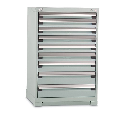 ROUSSEAU Standard Width Drawer 30x27x46 9 Drawers Gray