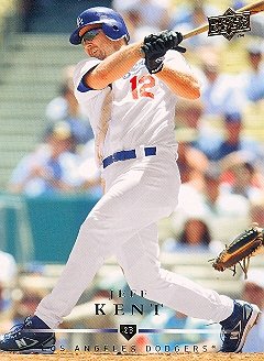 2008 Upper Deck 107 Jeff Kent Los Angeles Dodgers ( Baseball Cards)
