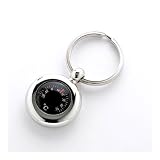Rhodium plated thermometer key ring with presentation box