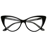 Super Cat Eye Glasses Vintage Inspired Mod Fashion Clear...