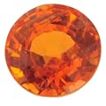 Spessartite Garnet 6.50 MM Round Portugese cut: 2.45 Carats