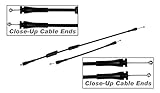 APDTY 035462 Door Latch Cable Set For,Rear Right Side/Passenger Side Cargo Door, Models with out Door Security Lockset (Match Factory Part Number to Ensure Fit)Fits 1992-2013 Ford E Series,Replaces OEM Part Number(s) 8C2Z15431A02C