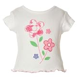 Boutique Trendy Little Girls Clothes Flower T-shirt Flapdoodles Top Girl 2T-6X