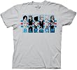 Bleach 5 Characters Frames with Stripes Mens T-shirt