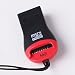 ETECH MicroSD / MicroSDHC / Memory Stick Micro M2 USB 2.0 Card Reader / Writer supports upto 16GB MicroSDHC and 16GB M2