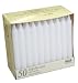 50 x Bistro Table Low Smoke Drip Free Candles 196mm White