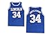 Ray Allen Lincoln 34 Jesus Shuttles-worth Basketball Jersey Blue (L)