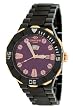Oniss #ON8040-MRG16 Men's Rose Gold Trim Sol Collection Black Ceramic Watch