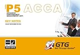 ACCA - P5 Advanced Performance Management (INT): KEY NOTES: 1