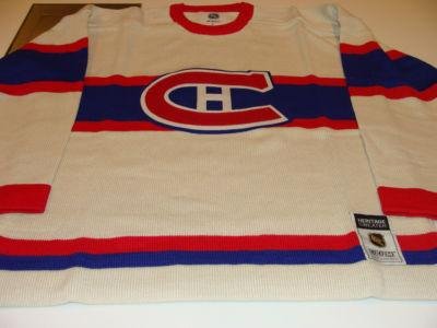 1945-46 Montreal Canadiens Retro Logo Sweater Vintage Jersey CCM XXL NHL Hockey - NHL Replica Adult Jerseys