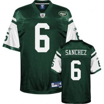 Mark Sanchez New York Jets Green Reebok Premier Jersey - XXL