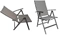 Elegant Folding, Reclining High Back Patio Dining Chairs (Set of 2)