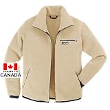 TAIGA Fleece Jacket-300 - Men's Polartec-300 Fleece Jacket, Ivory, MADE IN CANADA
