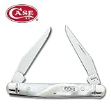 Case Folding Knife Mother of Pearl Tiny Muskrat