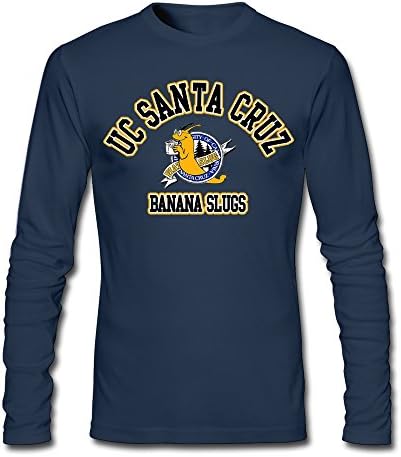 Xueb Men's NCAA Uc Santa Cruz Banana Slugs UCSC Teams Logo Long Sleeve T Shirt