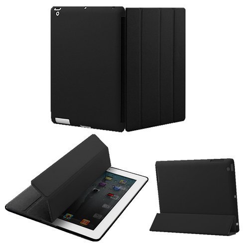 KHOMO ® Super Slim Polyurethane Smart Cover FRONT + Hard Rubberized Poly-carbonate BACK Protector for Apple iPad Mini 7 Inches (Built-in magnet for sleep / wake feature)