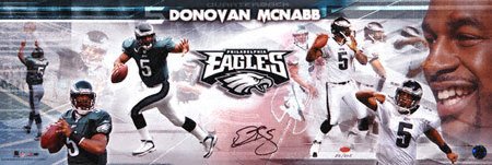 Donovan McNabb Philadelphia Eagles Autographed Panoramic Photograph