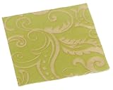 Caspari Filigree Paper Cocktail Napkin Package in a Gift Box, Nile Green