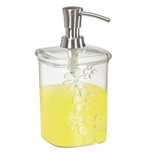 InterDesign Blumz Large Soap Pump, Clear InterDesign Blumz Large Soap Pump, Clear