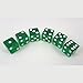 Green Transparent Dice D6 16mm Set of 6