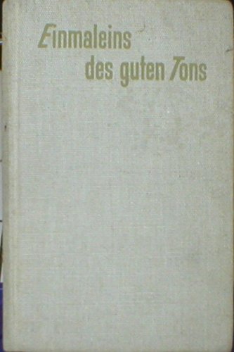Buch - Cover Einmaleins des guten Tons - Gertrud Oheim - Bertelsmann