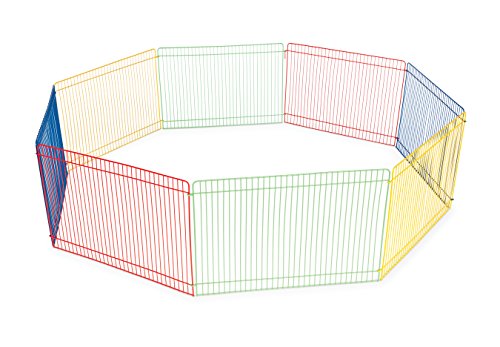 Prevue pet products multi-color small pet playpen 40090