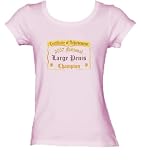 National Large Penis Champion Ladies/Juniors FITTED Scoop-Neck T-Shirt PINK LARGE