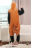 Skycastle(tm) High Quality Easily Bear Cartoon Animal Shaped Winter Unisex One-piece Pajamas Hoodie Sleepwear Cosplay Costume (XL)