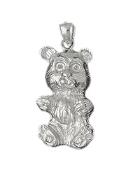 Clevereves 14K White Gold Pendant Teddy Bear 10.7 - Gram(s)