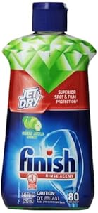 Finish Jet Dry Rinse Aid, Dishwasher Rinse Agent, Green Apple, 8.45 Ounce