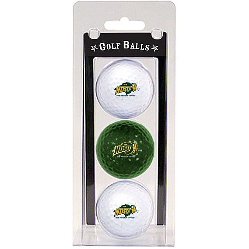 North Dakota State Bison Pack Of 3 Golf Balls From Team Golf
