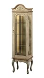 Powell English Garden Antique White & Sage Curio Cabinet