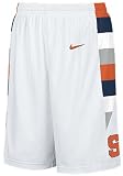 Syracuse Orangemen New White NCAA Screen Printed Replica Basketball Shorts By Nike Team Sports