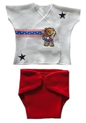 USA Teddy Diaper Set (Micro Preemie 0-3 Pounds)