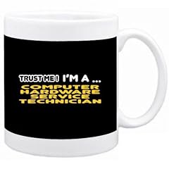 TRUST ME! I ' M A ... Computer Hardware Service Technician Berufe Tasse (Schwarz, Keramik, 325 ml)