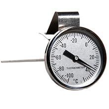 H-B Instrument DURAC Traceable Bi-Metallic 44mm Dial Thermometer with Built-In Adjustment Tool On Beaker Clip