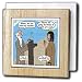 Rich Diesslin The Cartoon Old Testament - 2nd Kings 2 1 14 Passing the Mantle Bible Elijah Elisha mantle parting of the sea or river or water - Tile Napkin Holders