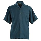 Eagle Dry Goods Sanibel Men's All Over Jacquard Silk Camp Shirt. OJ at Eagle Dry Goods