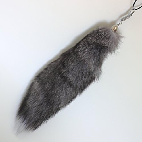 17 Huge Fluffy White Gray Fox Tail Fur Cosplay Toy Alopex Lagopus HOOK by HonestShop