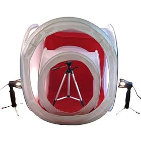 CowboyStudio Table Top Photo Studio Light Tent Kit in a Box with 2 Tents, 2 Light Set, 1 Tripod and 1 Case