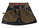 Mish Mish Jean Skirt with Over-sized Olive Pockets Size 2T 5 6