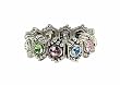 Ring - R12 - Swarovski (tm) Crystal Stretch - Size Med. ~ Mixed Pastel