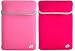 Assored Color Kroo Reversible Sleeve for Acer Aspire One 8.9-inch Fits 3 Cell Battery 6 Cell Battery (Acer Aspire One Netbook Not Included) (Pink-Magenta)