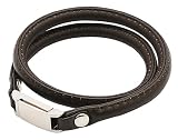 エルグ ブレスレット 本革ダブル(ブラック)