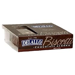 DeLallo Chocolate Almond Biscotti, 8-Ounce Boxes (Pack of 6)