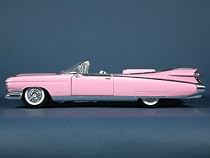 1959 Cadillac Eldorado Biarritz diecast model car 1:18 scale die cast by Maisto - Pink